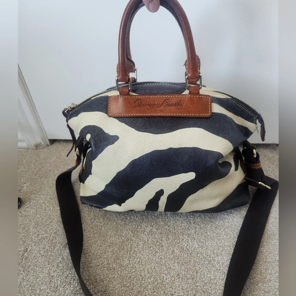 Dooney & Bourke Zebra Florentine Satchel - Picture 3 of 5